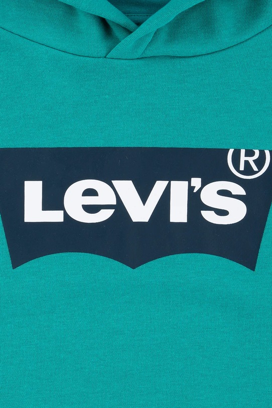 CHLAPEC Dětská mikina Levi's BATWING PULLOVER HOODIE 9EE910 tyrkysová