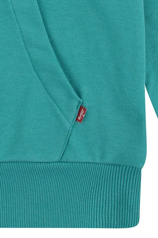 Dětská mikina Levi's BATWING PULLOVER HOODIE tyrkysová 9EE910