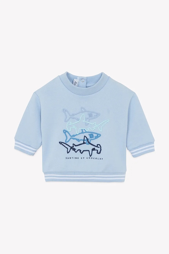 Παιδική βαμβακερή μπλούζα Tartine et Chocolat CA15031.104 μπλε SS25