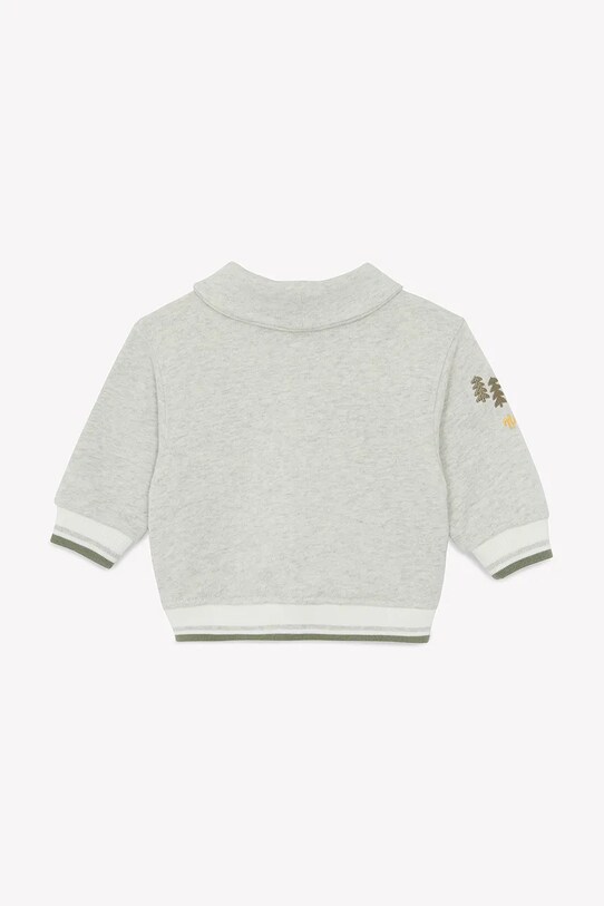 Бебешки памучен суичър Tartine et Chocolat CA17011.80.94 сив SS25