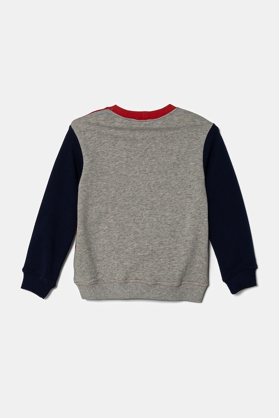 Детски памучен суичър United Colors of Benetton 3J70G10HW.P.Seasonal червен SS25