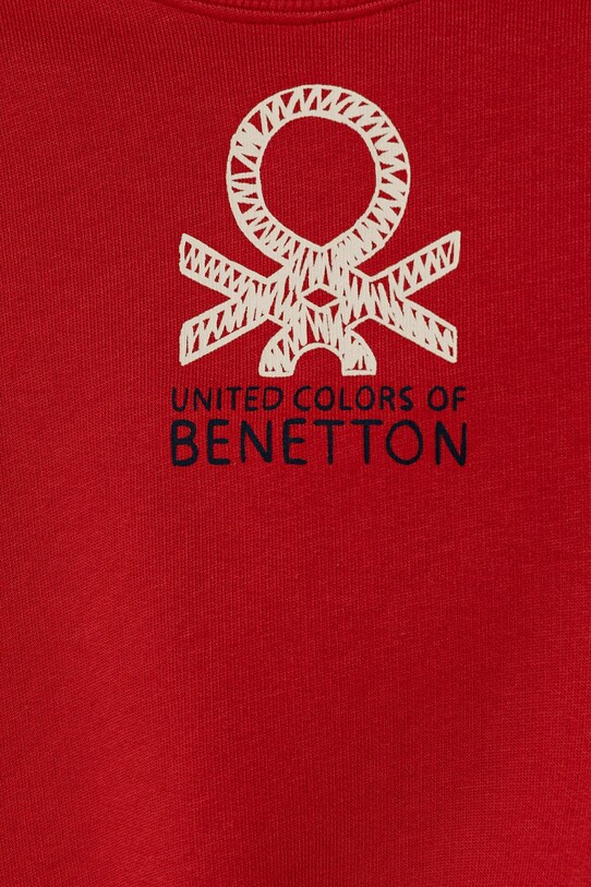 Αγορίστικα Παιδική βαμβακερή μπλούζα United Colors of Benetton 3J70G10HW.P.Seasonal κόκκινο