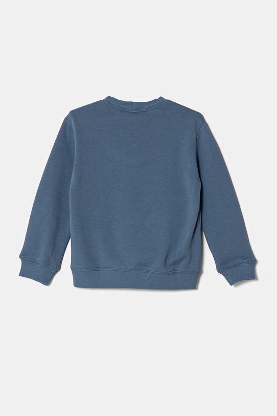 United Colors of Benetton hanorac de bumbac pentru copii 3J70G10HW.P.Seasonal albastru SS25