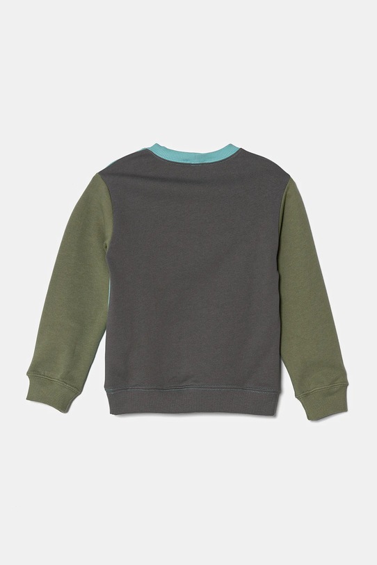 United Colors of Benetton hanorac de bumbac pentru copii 3J70G10HW.P.Seasonal turcoaz SS25