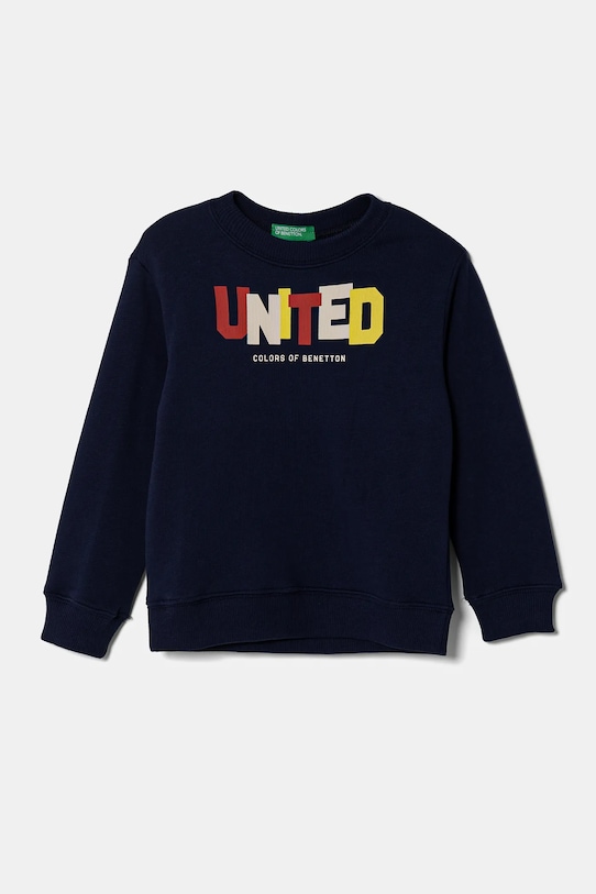 Dječja pamučna dukserica United Colors of Benetton pamuk mornarsko plava 3J70G10HW.P.Seasonal