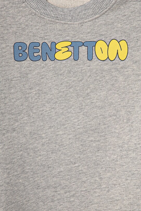 Chlapec Detská bavlnená mikina United Colors of Benetton 3J70G10HW.P.Seasonal sivá