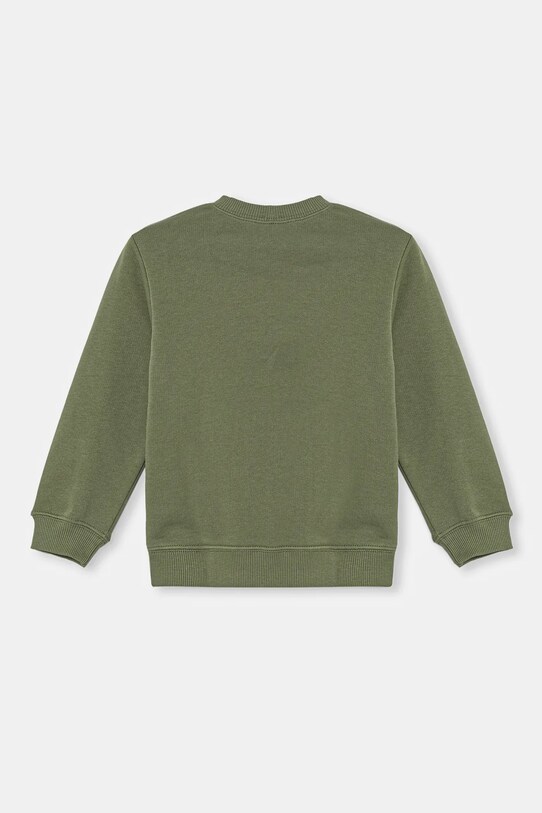 Detská bavlnená mikina United Colors of Benetton 3J70G10HW.P.Seasonal zelená SS25
