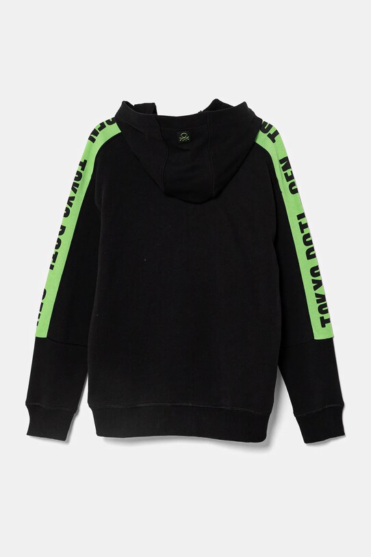 Дитяча бавовняна кофта United Colors of Benetton 3J68C504R.G.Seasonal чорний SS25