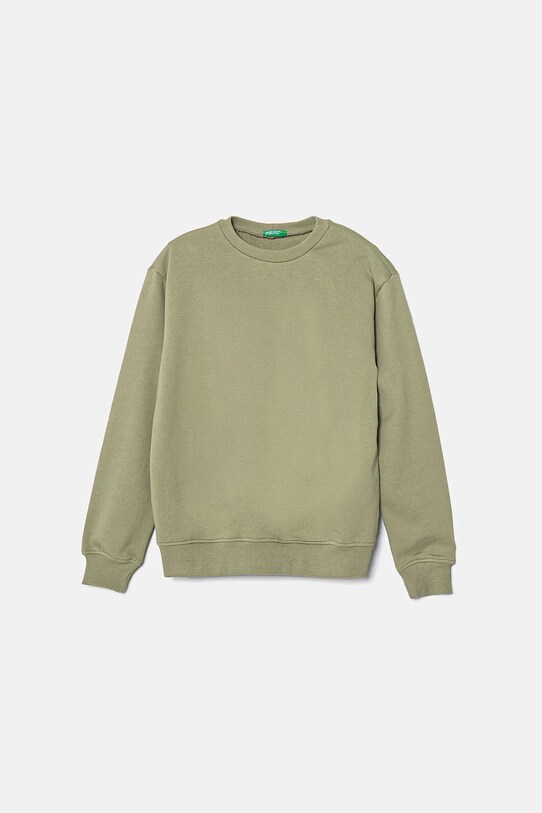 Детская хлопковая кофта United Colors of Benetton 3UNIC10O3.G.Seasonal зелёный SS25