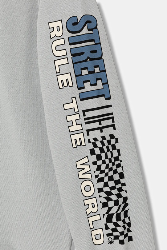 Chlapec Detská bavlnená mikina United Colors of Benetton 3UNIC10O3.G.Seasonal modrá