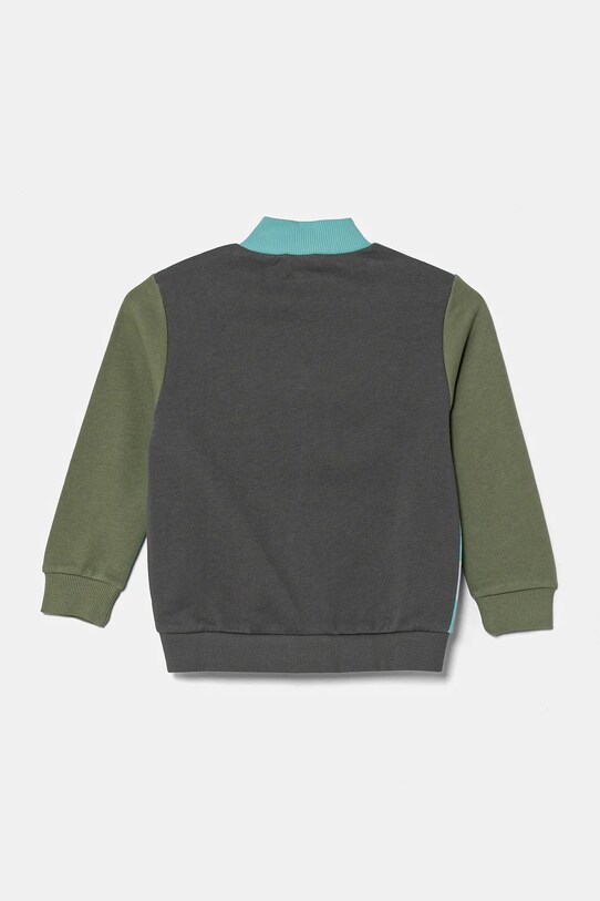 Dětská bavlněná mikina United Colors of Benetton 3J70G503M.P.Seasonal tyrkysová SS25