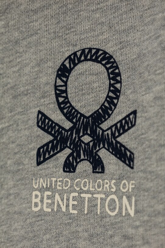 Fiú United Colors of Benetton gyerek melegítőfelső pamutból 3J70G503M.P.Seasonal szürke