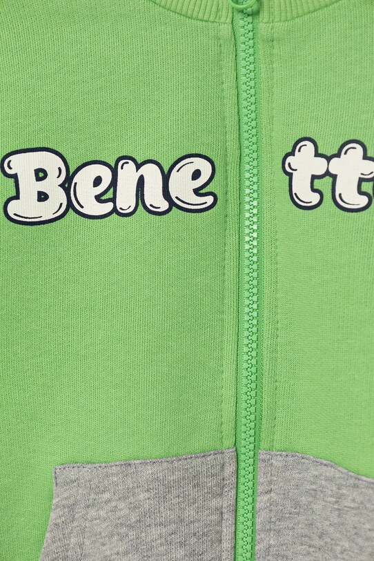 Chłopiec United Colors of Benetton bluza bawełniana dziecięca 3J70G503M.P.Seasonal zielony