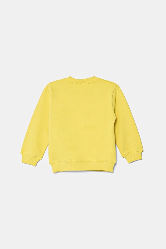 United Colors of Benetton bluza bawełniana dziecięca 3UNIG10II.P.Seasonal żółty SS25