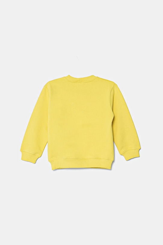 United Colors of Benetton hanorac de bumbac pentru copii 3UNIG10II.P.Seasonal galben SS25