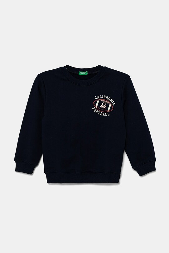 United Colors of Benetton hanorac de bumbac pentru copii print bleumarin 3UNIG10II.P.Seasonal