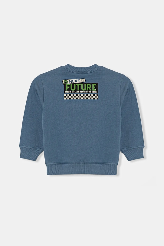 United Colors of Benetton hanorac de bumbac pentru copii 3UNIG10II.P.Seasonal albastru SS25