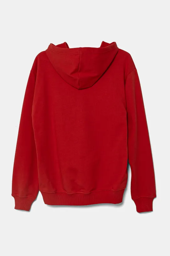 United Colors of Benetton felpa in cotone bambino/a 3UNIC204R.G.Seasonal rosso SS25