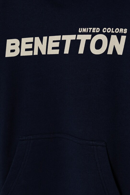 Хлопчик Дитяча бавовняна кофта United Colors of Benetton 3UNIC204R.G.Seasonal темно-синій