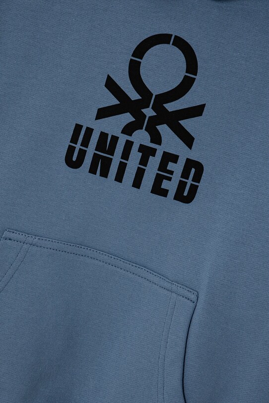 Хлопчик Дитяча бавовняна кофта United Colors of Benetton 3UNIC204R.G.Seasonal блакитний