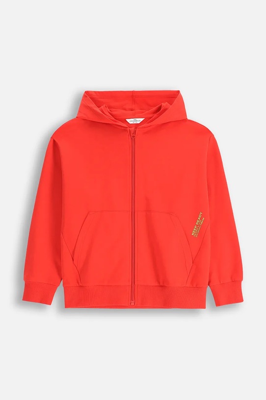 Coccodrillo bluza bawełniana dziecięca bawełna czerwony WC5132401VBA