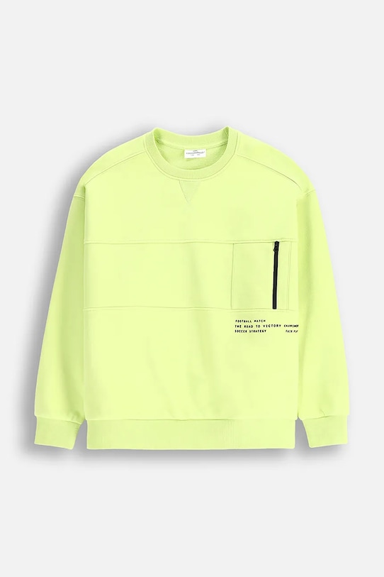 Otroški pulover Coccodrillo WC5132101MBJ zelena SS25