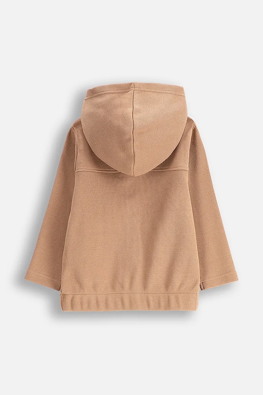 Coccodrillo hanorac de bumbac pentru bebelusi WC5132401MBN bej SS25