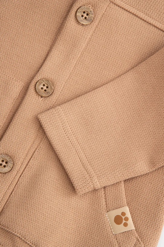 Coccodrillo hanorac de bumbac pentru bebelusi bej WC5132401MBN