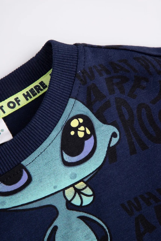 Chłopiec Coccodrillo bluza bawełniana dziecięca WC5143102CBK granatowy