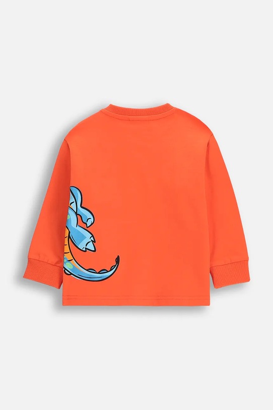 Coccodrillo bluza bawełniana dziecięca WC5143101DBK pomarańczowy SS25