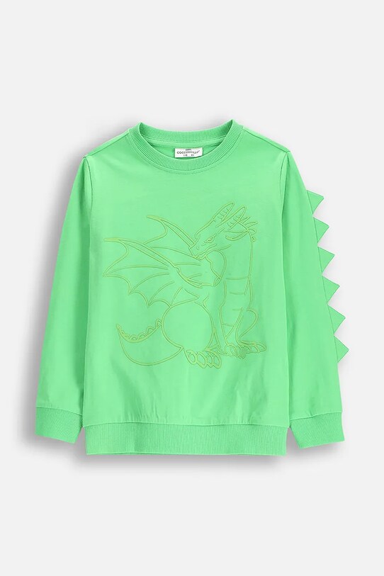 Coccodrillo hanorac de bumbac print verde WC5143102DBK