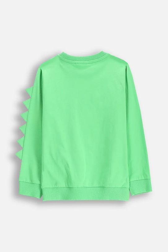 Bavlnená mikina Coccodrillo WC5143102DBK zelená SS25