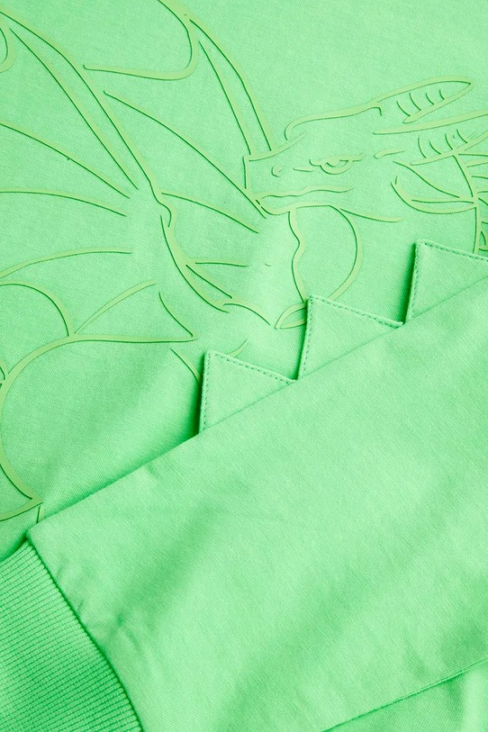 Bavlnená mikina Coccodrillo zelená WC5143102DBK