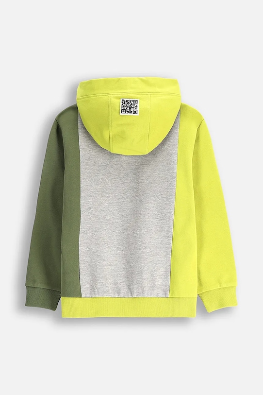 Coccodrillo hanorac de bumbac pentru copii WC5132301GBK verde SS25