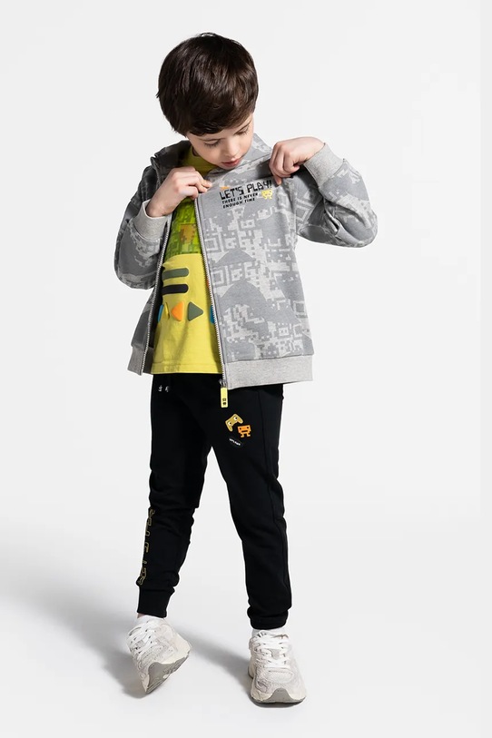 Παιδική μπλούζα Coccodrillo με κουκούλα γκρί WC5132401GBK