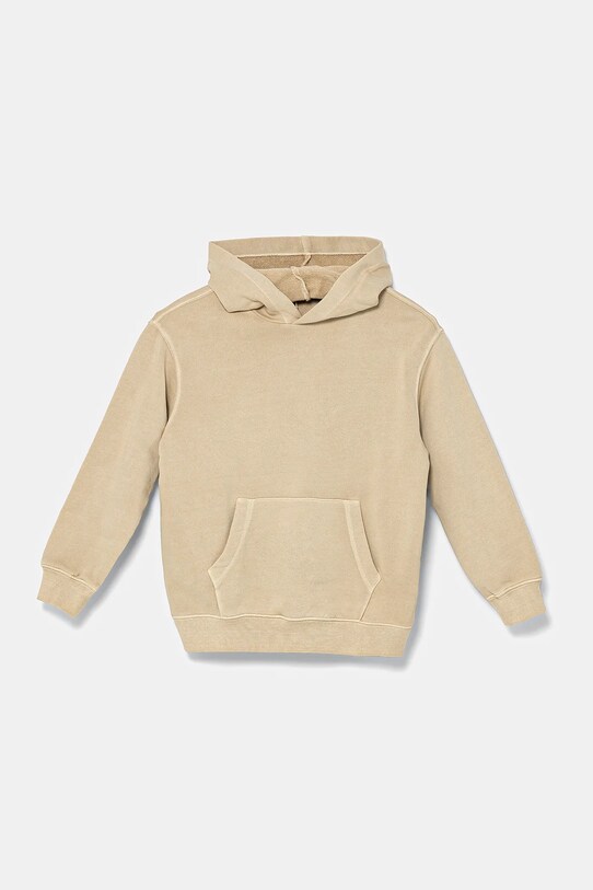 United Colors of Benetton felpa in cotone bambino/a con beige 3WITC204G.G.Seasonal