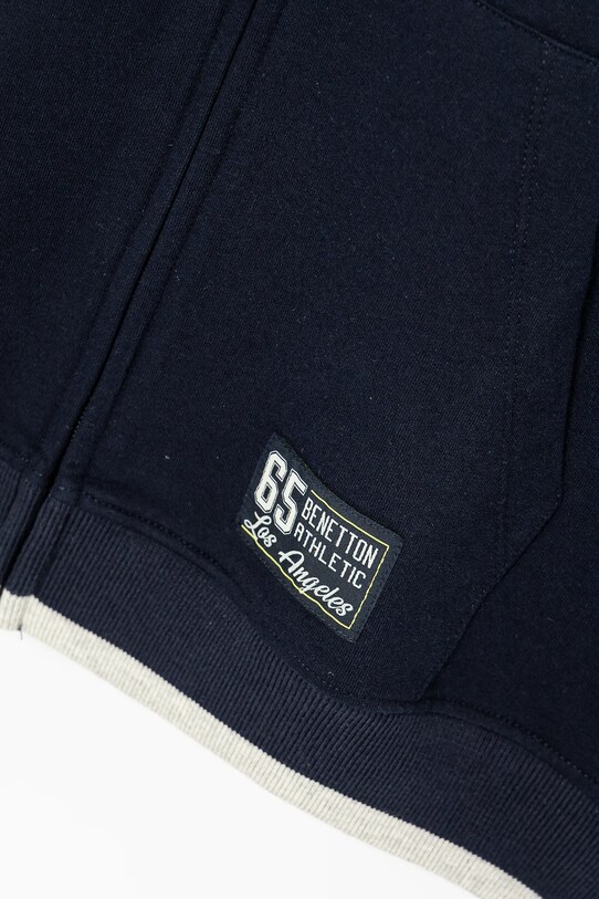 BIMBO United Colors of Benetton felpa in cotone bambino/a 3BC1C504U.G.Seasonal blu navy