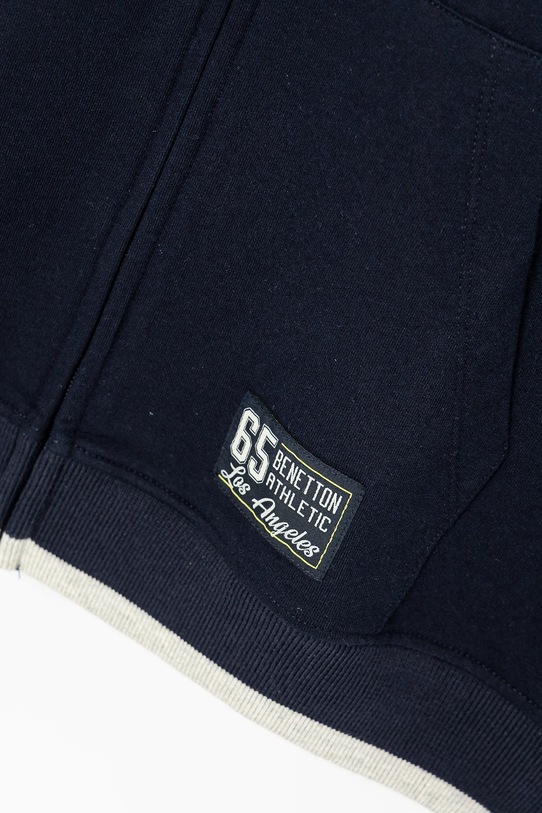 Dječaci Dječja pamučna dukserica United Colors of Benetton 3BC1C504U.G.Seasonal mornarsko plava