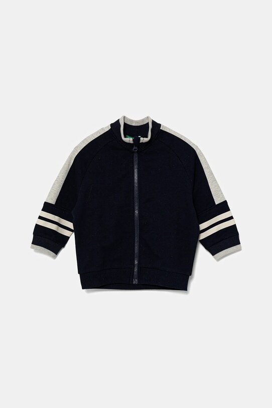 United Colors of Benetton felpa in cotone bambino/a sovrastampa blu navy 3BC1G503R.P.Seasonal