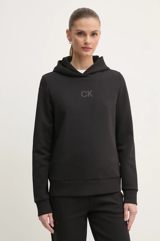 Mikina Calvin Klein s kapucí černá K20K207954