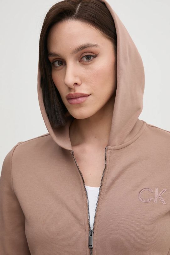 Calvin Klein bluza brązowy K20K207955