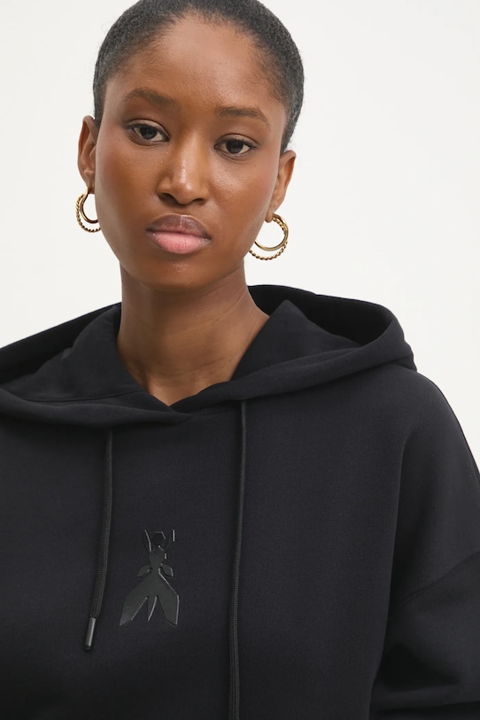 Patrizia Pepe bluza bawełniana czarny 8M1676.J079