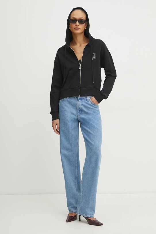 Patrizia Pepe bluza bawełniana 8M1699.J079 czarny SS25