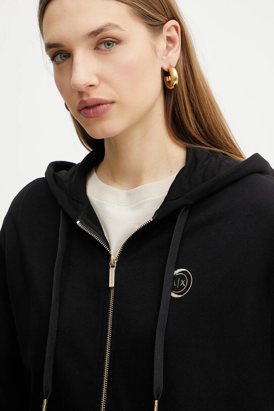 Bavlněná mikina Armani Exchange černá XW000318.AF12217
