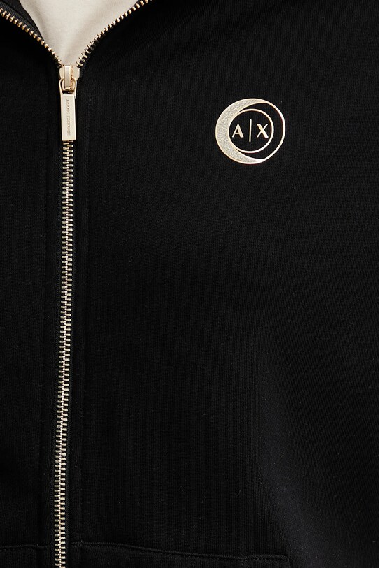 Bavlněná mikina Armani Exchange XW000318.AF12217 černá