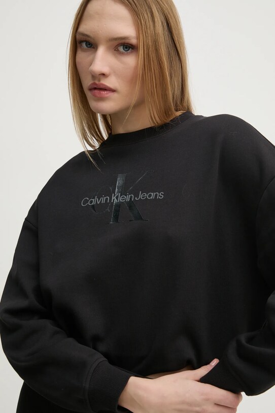 Calvin Klein Jeans bluza bawełniana czarny J20J224724