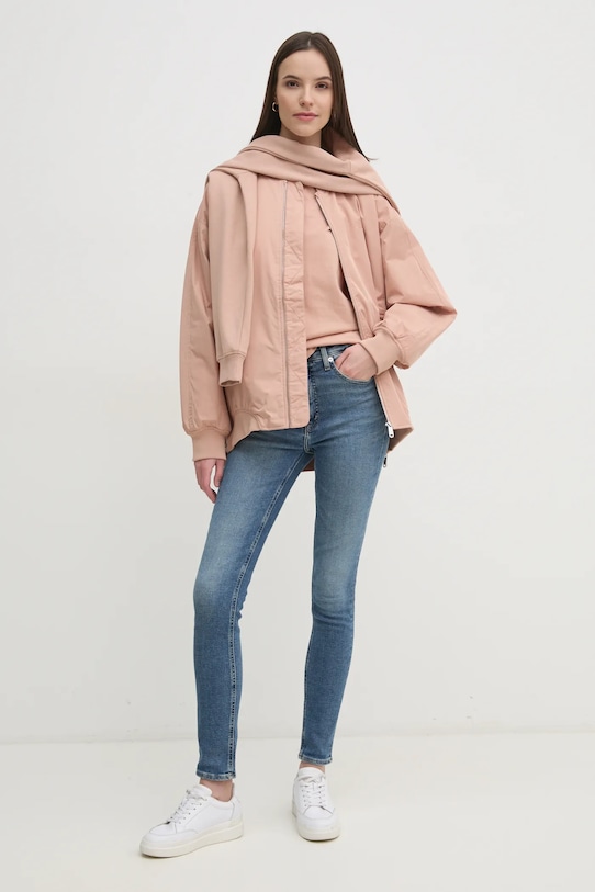 Calvin Klein Jeans bluza J20J224731 pomarańczowy SS25