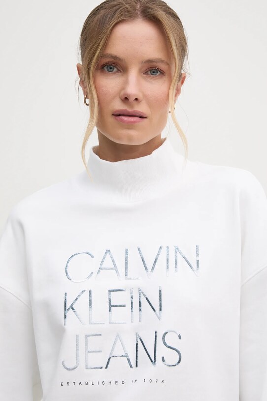 Calvin Klein Jeans hanorac de bumbac bej J20J225082