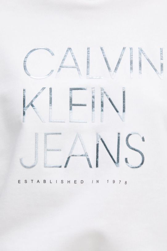 Бавовняна кофта Calvin Klein Jeans J20J225082 бежевий