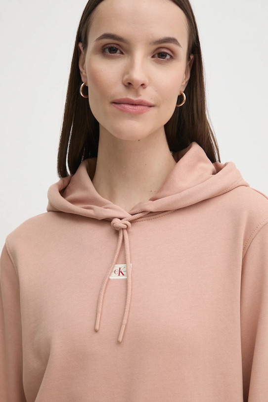 Бавовняна кофта Calvin Klein Jeans помаранчевий J20J225085